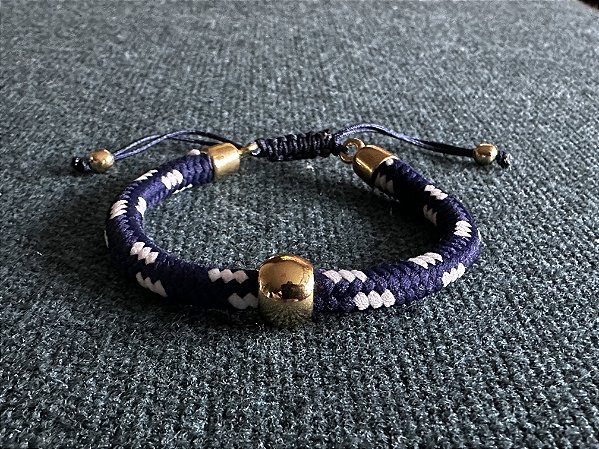 Pulseira Corda Náutica Azul-Marinho