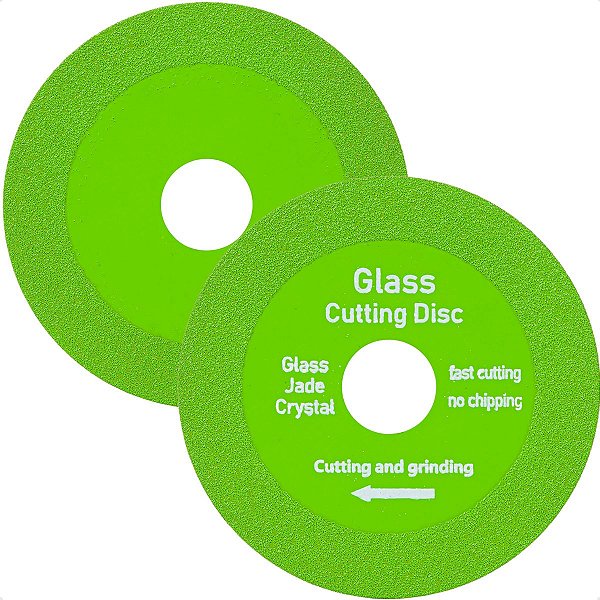 02 Discos Para Cortar Vidro Piso Cerâmica Porcelanato Espelho 100x22mm