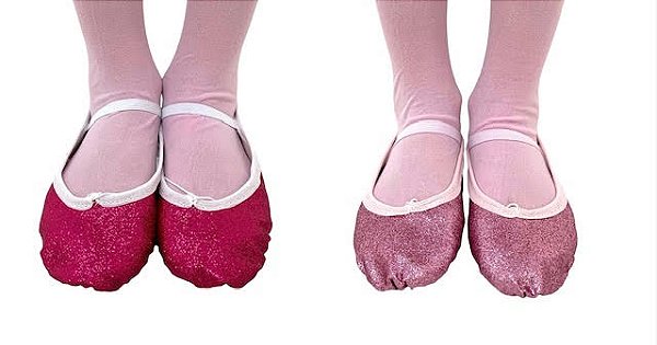 Sapatilha de Balé / Ballet com Glitter - Meia ponta - Ludili