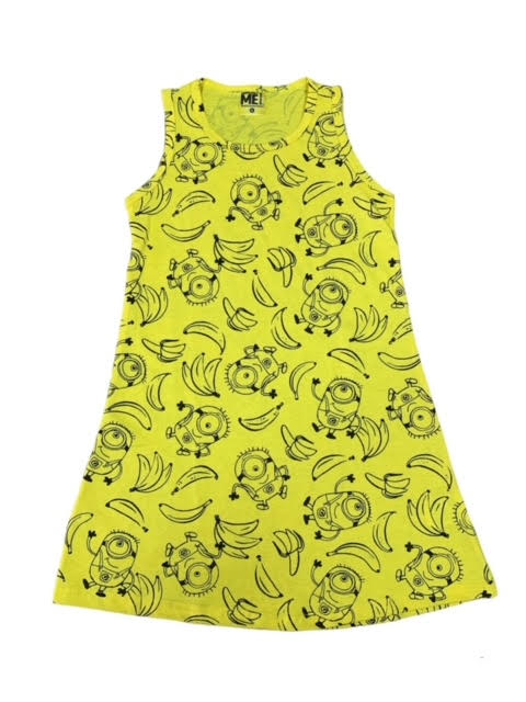 Vestido em malha verão infantil Menina - Personagens