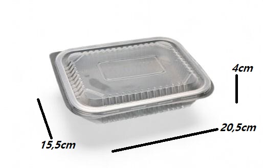 Embalagem pote freezer microondas 1.000ML PP4 Starpack - 150 unidades