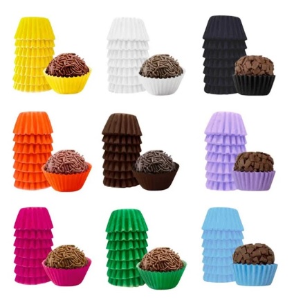 Forminha de papel nº 6 para docinhos - 100 unidades