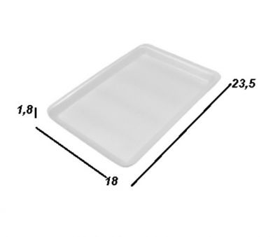 Bandeja de Isopor B3 Rasa 23,5x18x1,8 Spuma Pac - 400 Unidades