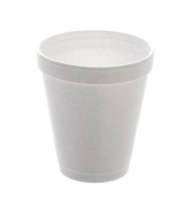 Copo de Isopor com Tampa Plástica 177ml - 20 Unidades