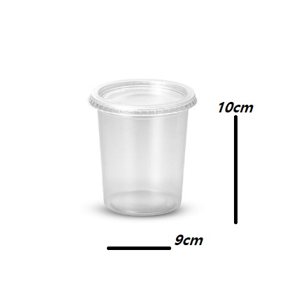 Embalagem pote redondo com tampa 500ml - Galvanotek G 310/500 - 25 unidades