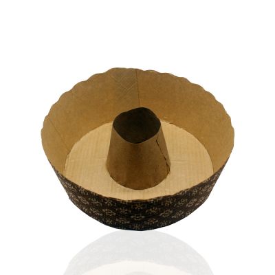 Forma forneável para bolo suíço 500g estampada - 50 unidades - medida 15 diâmetro x 5,5 de altura
