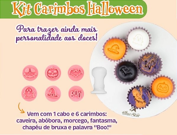 Kit Carimbos Halloween (2cm) - 1 Unidade