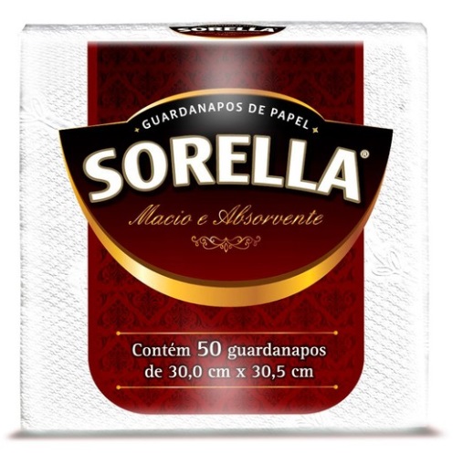 Guardanapo Sorella 30x30,5 - 50 Unidades