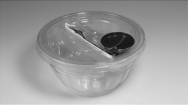 Embalagem Saladeira com Divisória Galvanotek G 633 - 10 unidades