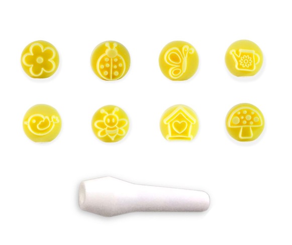 Carimbos Jardim Encantado Amarelo - 1 Unidade