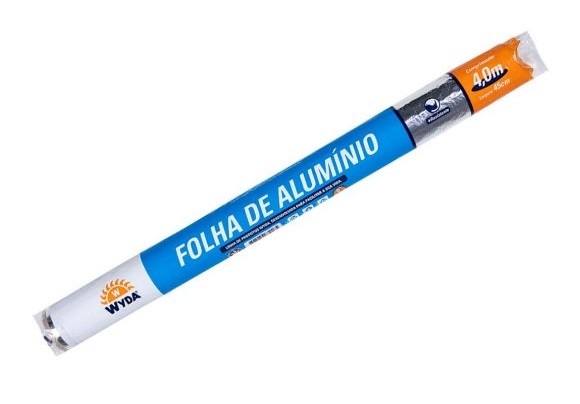 Papel Alumínio Wyda 45cm x 4m - 1 Rolo