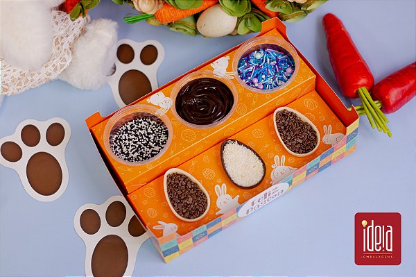 CAIXA MINI CONFEITEIRO ENCANTO PASCOA DIVERTIDA - 1 UNIDADE