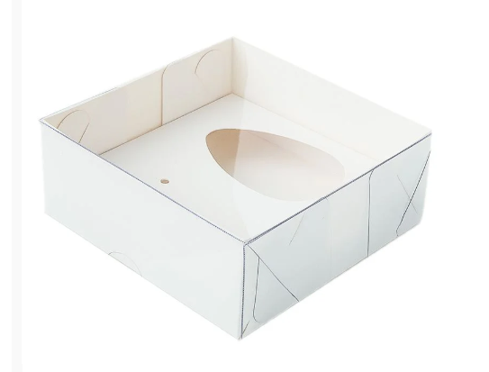 Caixa Ovo 50G 10x10x4 Branca Com estampa 1 unidade