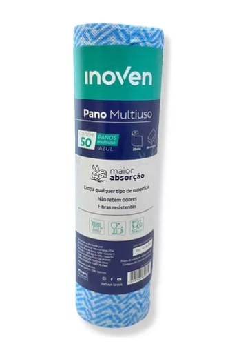 Pano Multiuso 28cm X 25m - 50 Panos