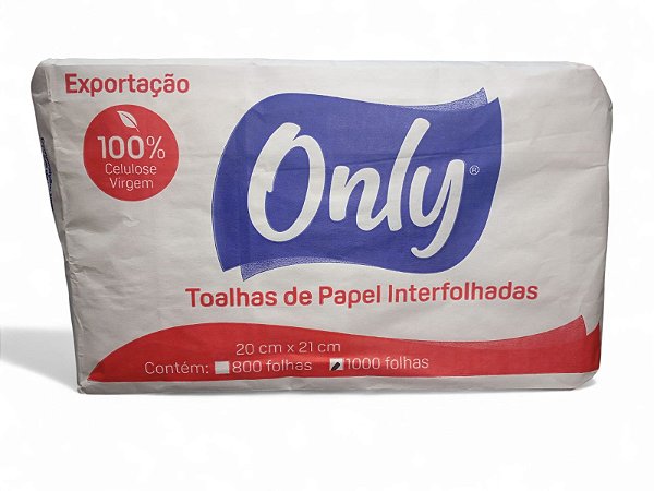 Papel Interfolha Only 100% Celulose 20x21 - 1 Pacote