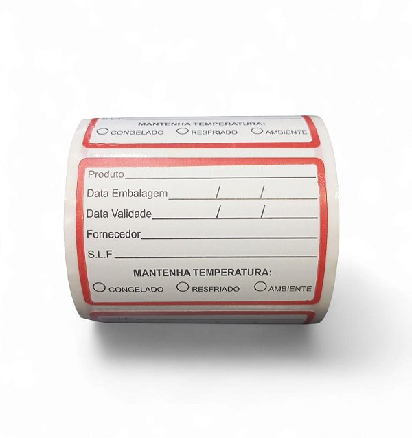 Etiqueta de Validade/Manipulação de Alimentos 250 Unidades - 1 Rolo