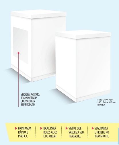 Caixa Alta Com Tampa 24x24x32 - 1 Unidade
