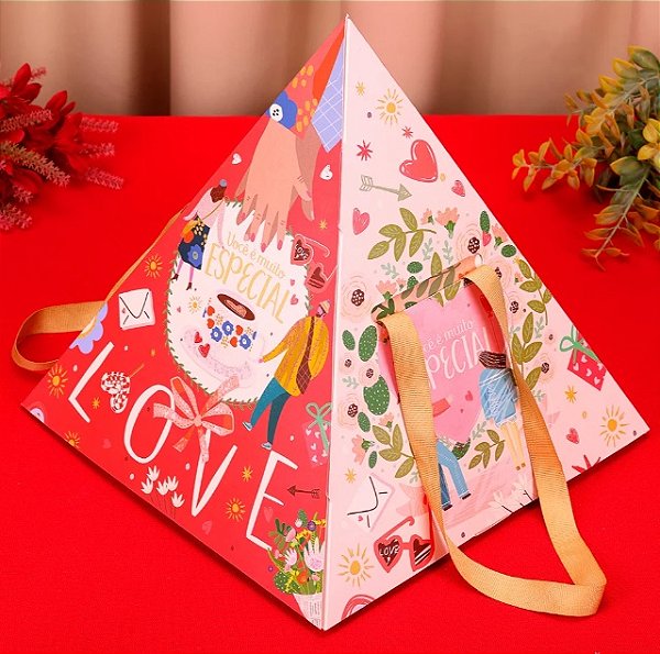 Caixa Pirâmide 3 Gavetas - 1 Unidade