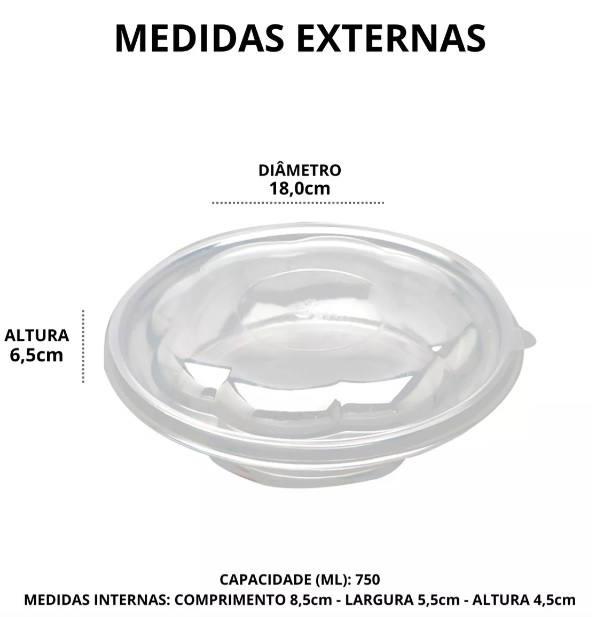 Embalagem Saladeira Starpack 75 - 200 Unidades