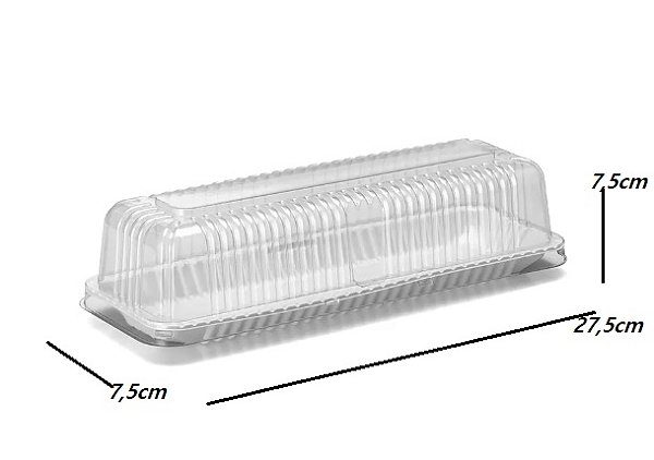 Embalagem torta bolo fatia alta Galvanotek G 63MA - 100 unidades