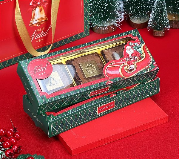 Caixa para 3 Pães de Mel com Blister Vintage - 1 Unidade