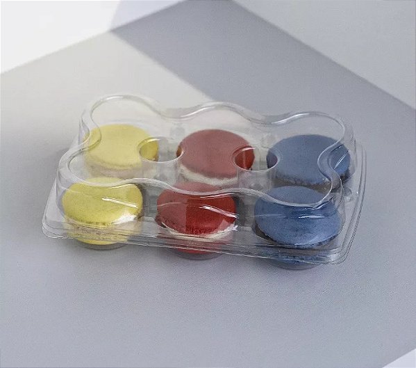 Embalagem Plástica 6 Doces Confeitaria Cristal G 06 - 150 Unidades