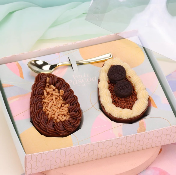 Caixa Para 2 Ovos 100g/150g/250g CELEBRAR - 1 Unidade