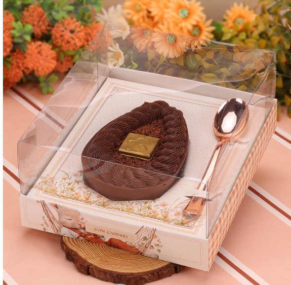 Caixa Para Ovo de Colher Ajustável 250g - 350g - 500g ACOLHER - 1 Unidade