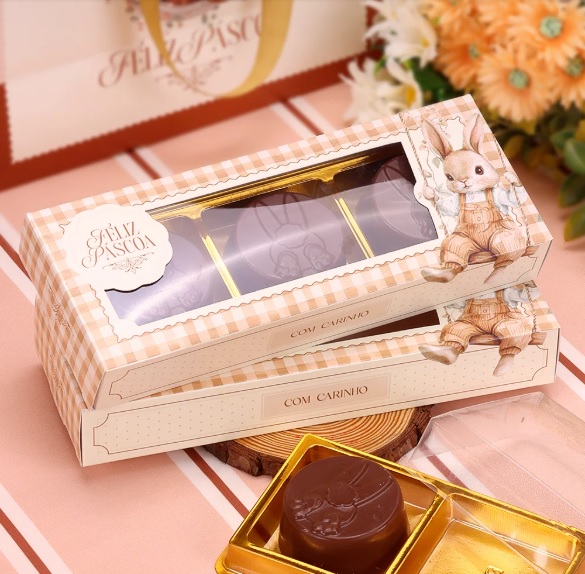 Caixa Para 3 Pães de Mel com Blister Acolher - 1 Unidade