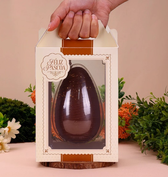 Caixa Com Blister Para Ovo em Pé 250g - 1 Unidade