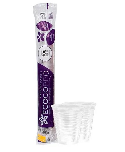 Copo Descartável PP 180ml Ecocoppo - 100 Unidades