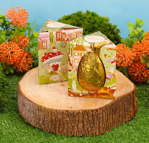 Caixa Triângulo Ovinho 80g Vila Encantada - 10 Unidades