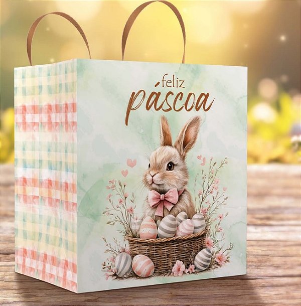 Sacola M 24x17x26 Páscoa Encantada