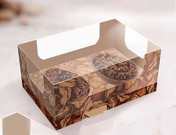 Caixa Para 2 Mini Ovos 50g Puro Cacau - 1 Unidade