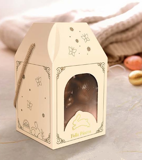 Caixa Com Alça Páscoa Luz - 1 Unidade