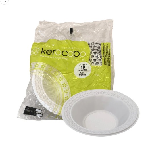 Prato Sobremesa Fundo 15cm KEROCOPO - 10 Unidades