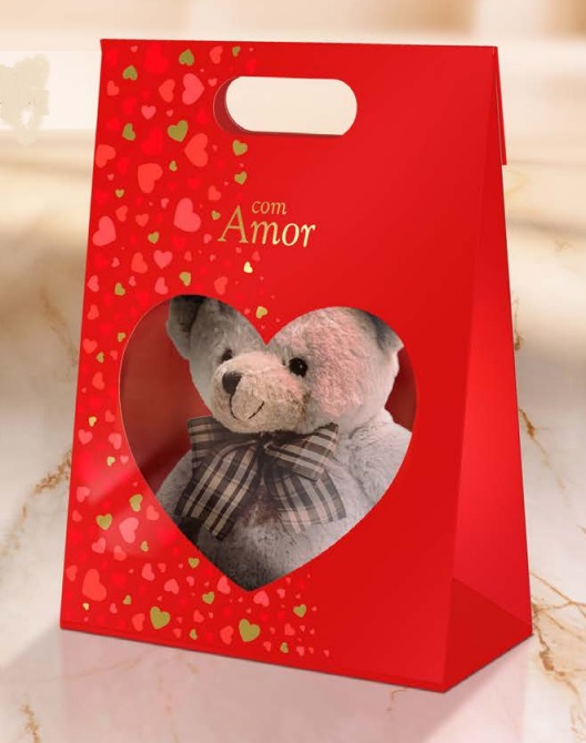 Maleta Com Visor Coração Amor - 1 Unidade