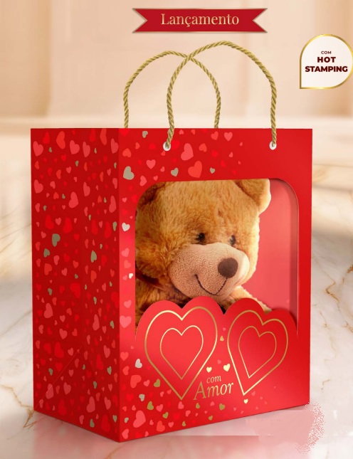 Sacola Com Visor Amor - 1 Unidade