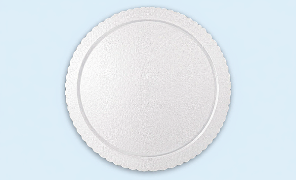 Cake Board Laminado Prata 32cm - 1 Unidade
