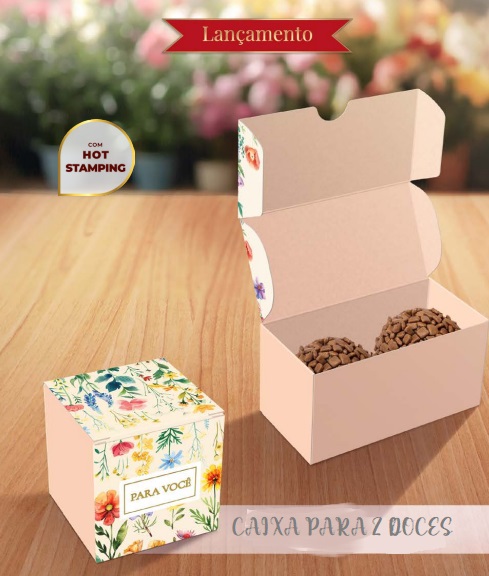 Caixa 2 Doces Atelier das Flores - 1 Unidade