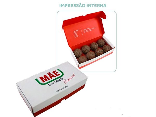 Caixa Practice 8 doces Divertida Mãe Especial 10un. Ref. 3057