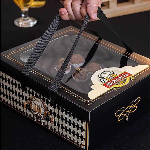Caixa Bebida + Doces Boteco Com Alça - 2714