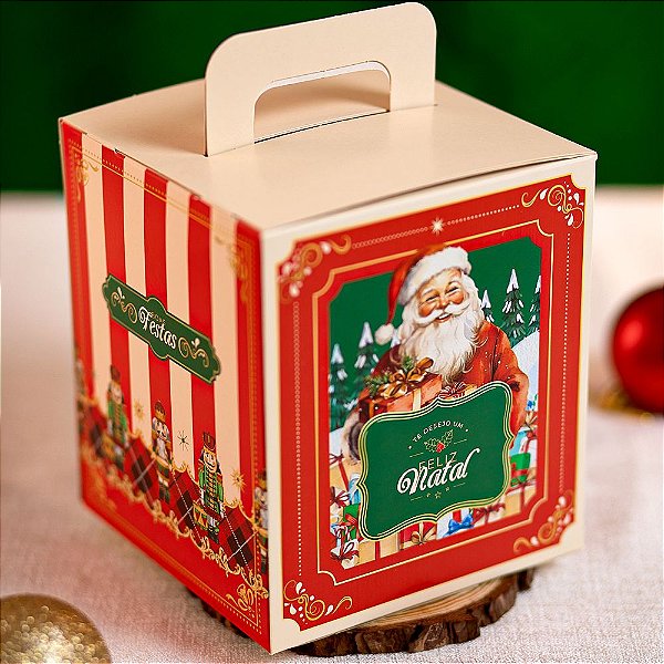 Caixa para Panetone Fechado 400/500g Natalina - 3425