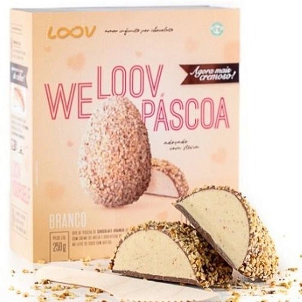 Combo 3 Ovo De Pascoa Ao Leite Com Recheio Branco 250g