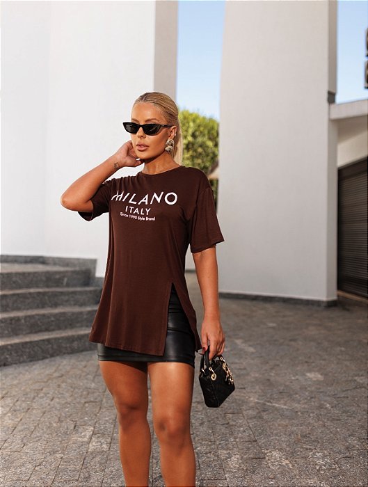 Blusa Tee Long Milano