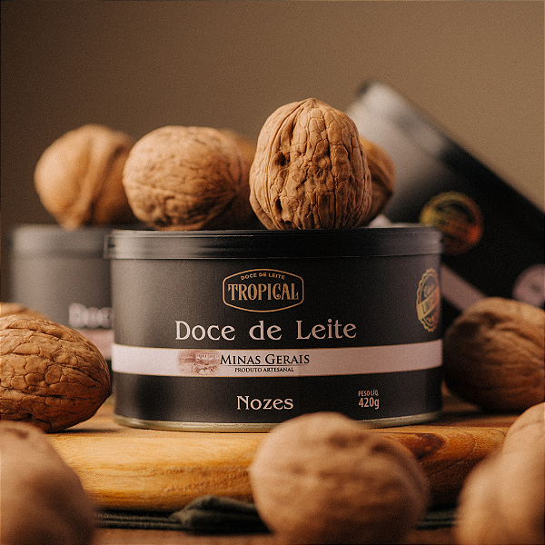 Doce De Leite De Minas Cremoso Com Nozes Tropical 420gr
