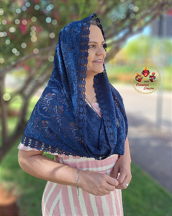 Véu Infinity Santa Gianna Azul