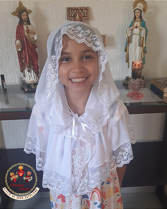 Véu Infantil  Santa Pureza (Tamanho G)
