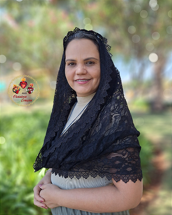 Véu Infinity Santa Gianna Preto