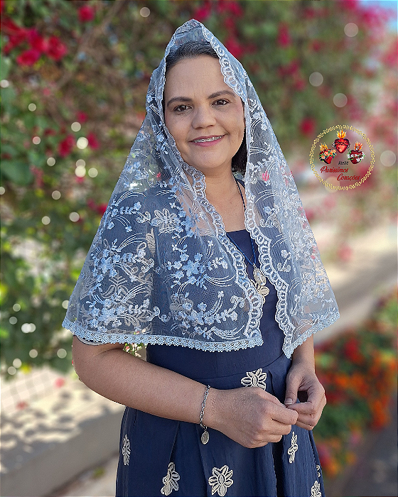 Véu Tradicional Nossa Senhora do Carmo Cinza